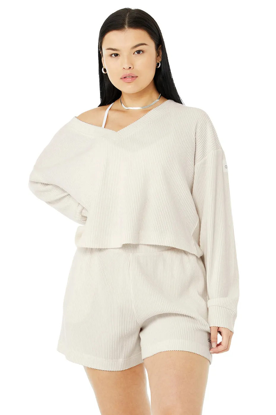 Muse V-Neck Pullover - Ivory