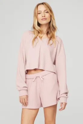 Muse V-Neck Pullover - Pink Sugar