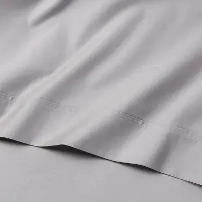 New - Full 6pc 800 Thread Count Solid Sheet Set Light Gray - Threshold Signature