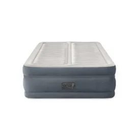 New - Intex 22" Dual Zone Control QUEEN Air Mattress Built-In Pump Luxurious Airbed