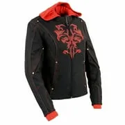 NexGen SH1939 Women's 'Reflective Tribal' Red and Black 3/4 Textile