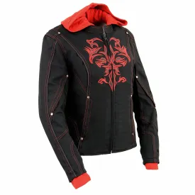 NexGen SH1939 Women's 'Reflective Tribal' Red and Black 3/4 Textile