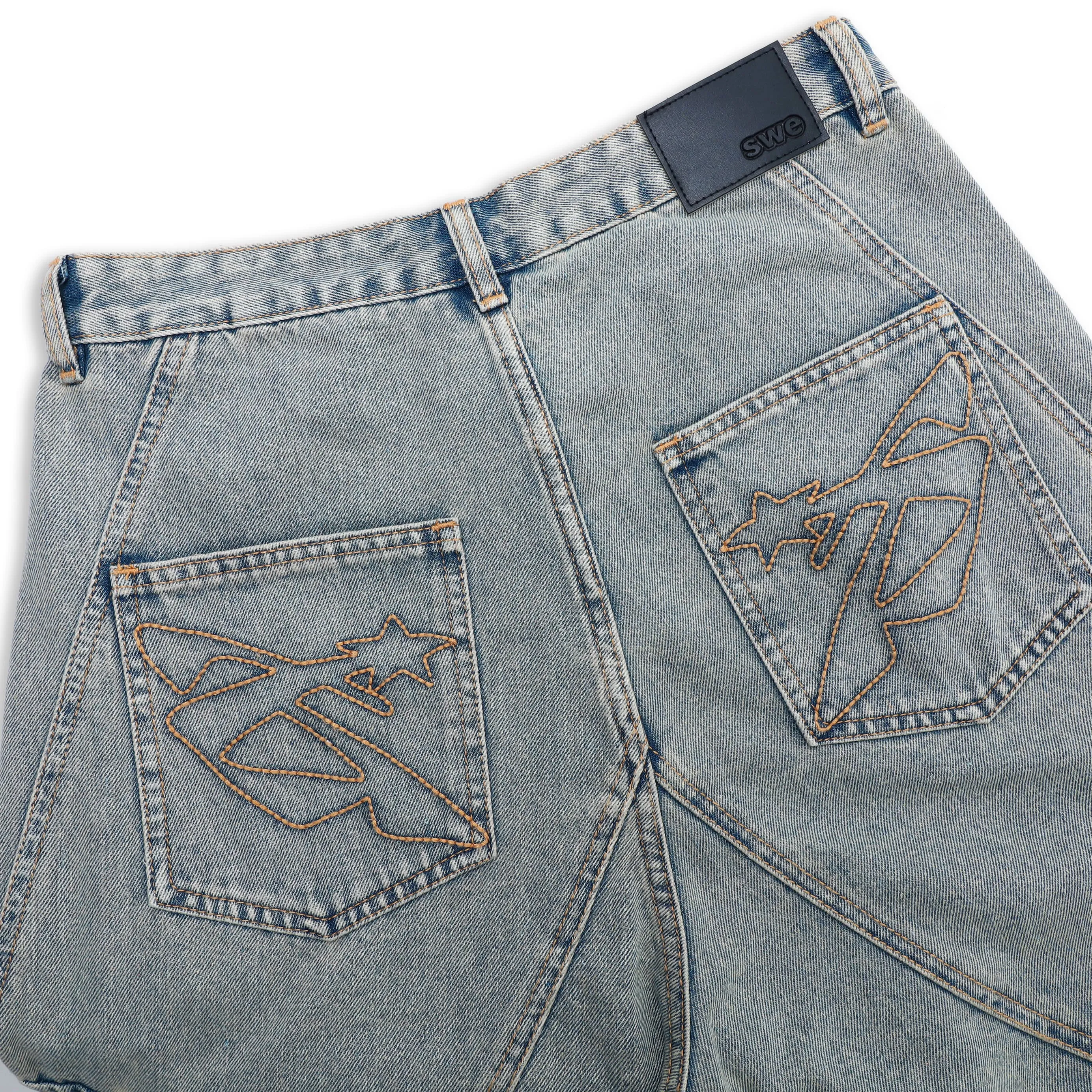 NOMAD DENIM SHORTS - WASHED BLUE