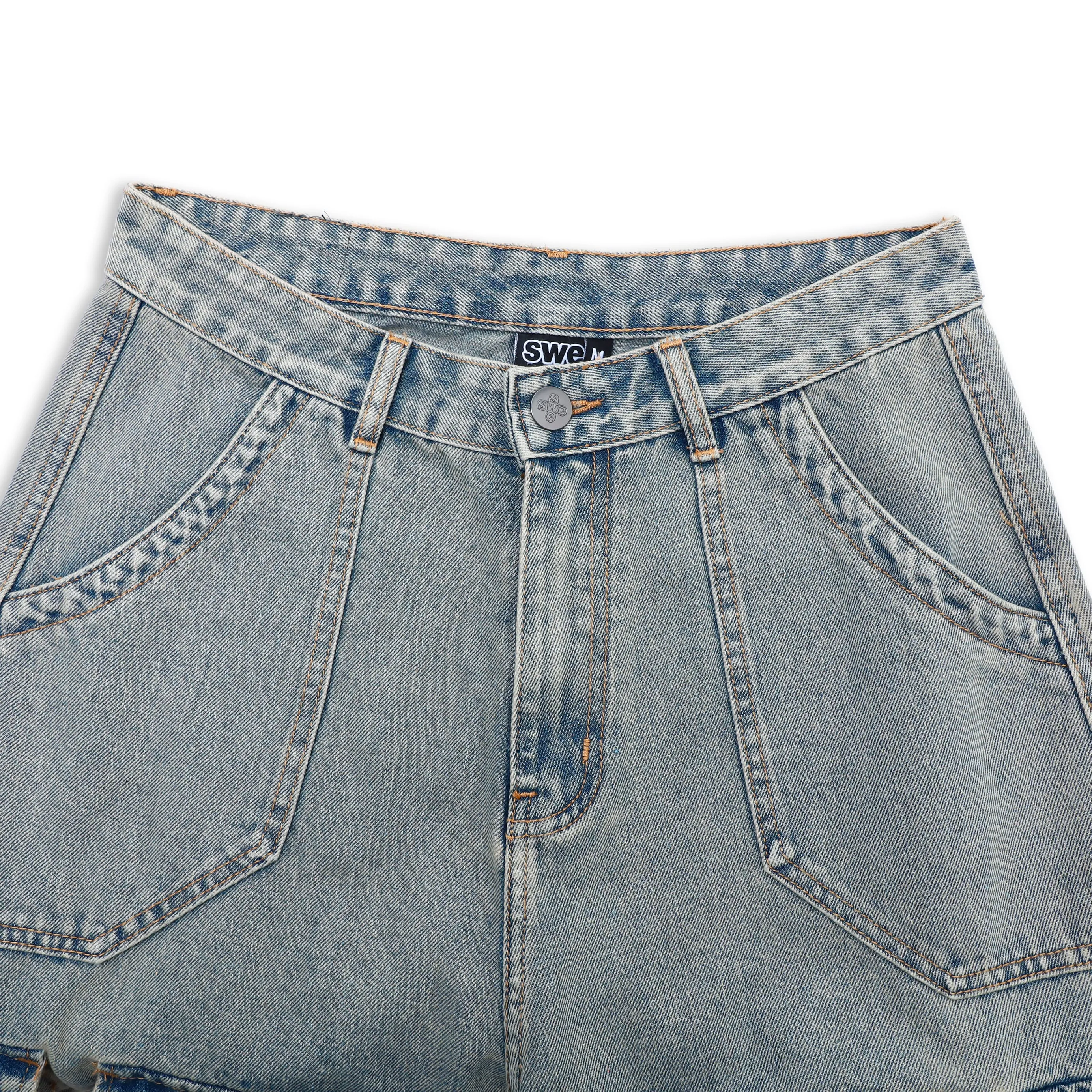 NOMAD DENIM SHORTS - WASHED BLUE