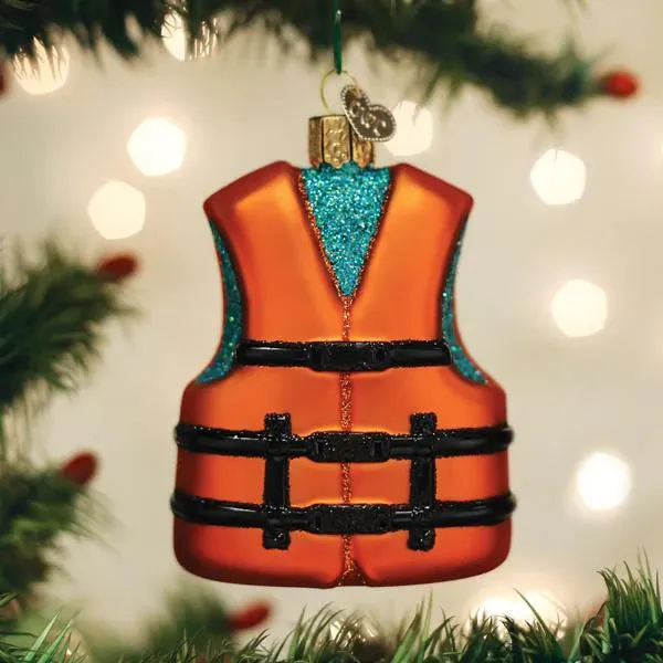 Old World Christmas Life Jacket Ornament