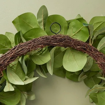 Open Box - 26" Faux Skimmia Wreath - Hearth & Hand with Magnolia