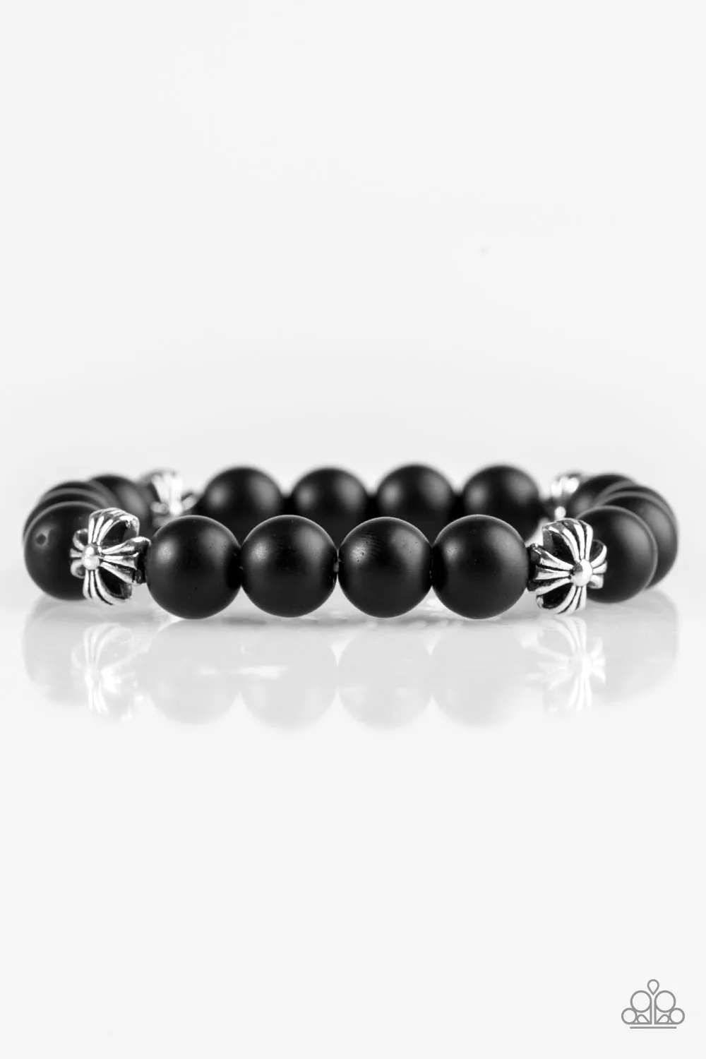 Open Door Jewelry - Amiable - Black Bracelet - Paparazzi Accessories