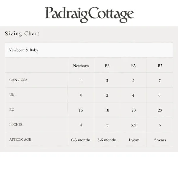 Padraig Cottage Newborn & Baby Slippers - Fireweed