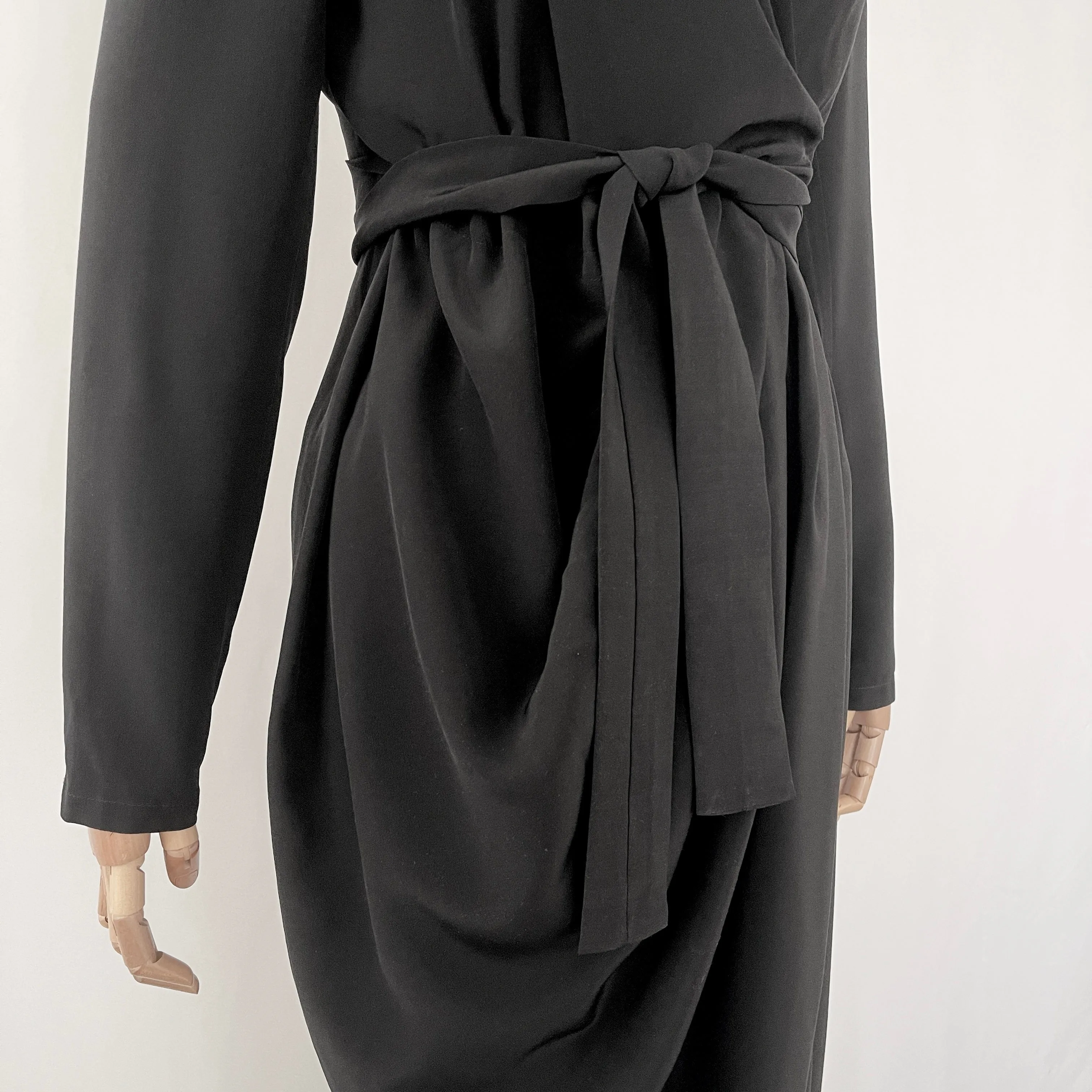 RICK OWENS Sisyphus Wrap Silk Dress