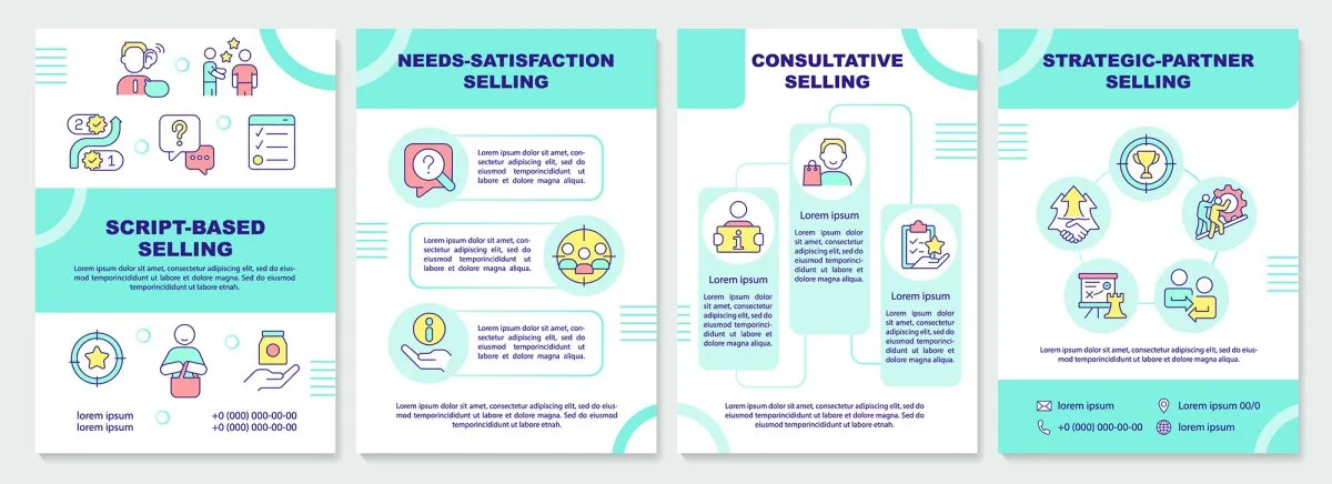 Sales tools brochure template set