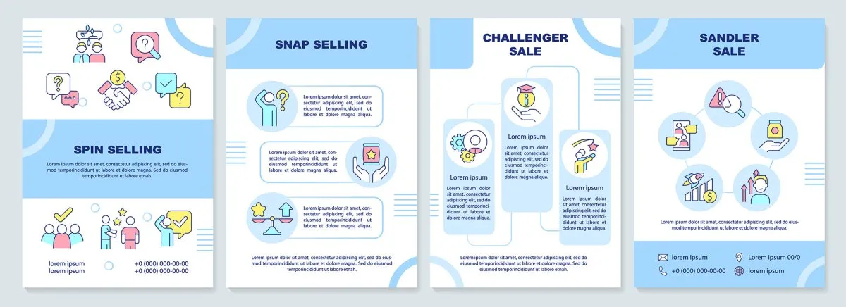 Sales tools brochure template set