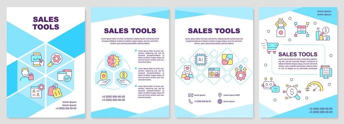 Sales tools brochure template set