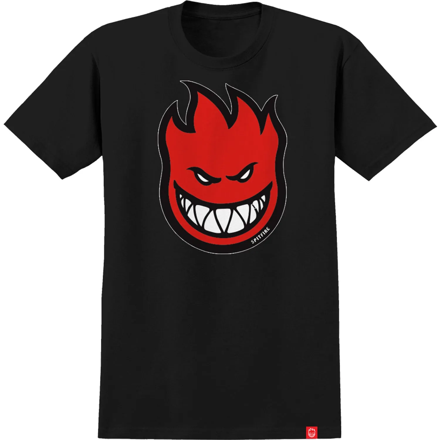 Spitfire Bighead Fill  Youth T-Shirt - Black/Red