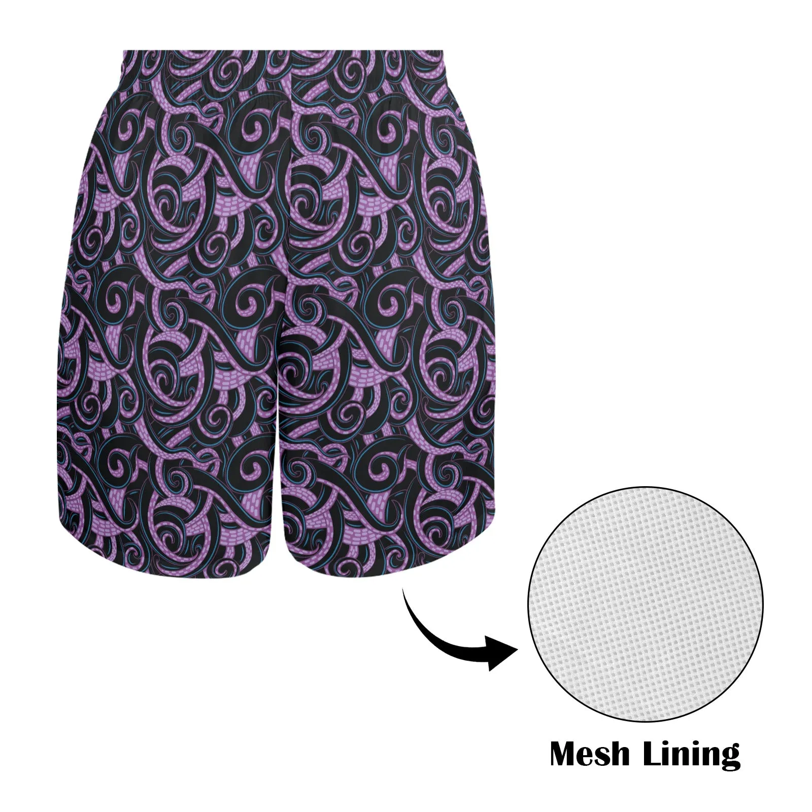 Ursula Tentacles Men's Swim Trunks Swimsuit