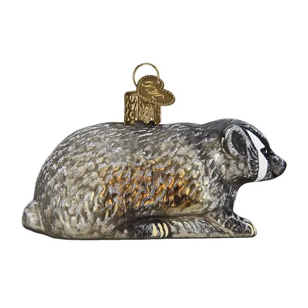 Vintage Badger Ornament