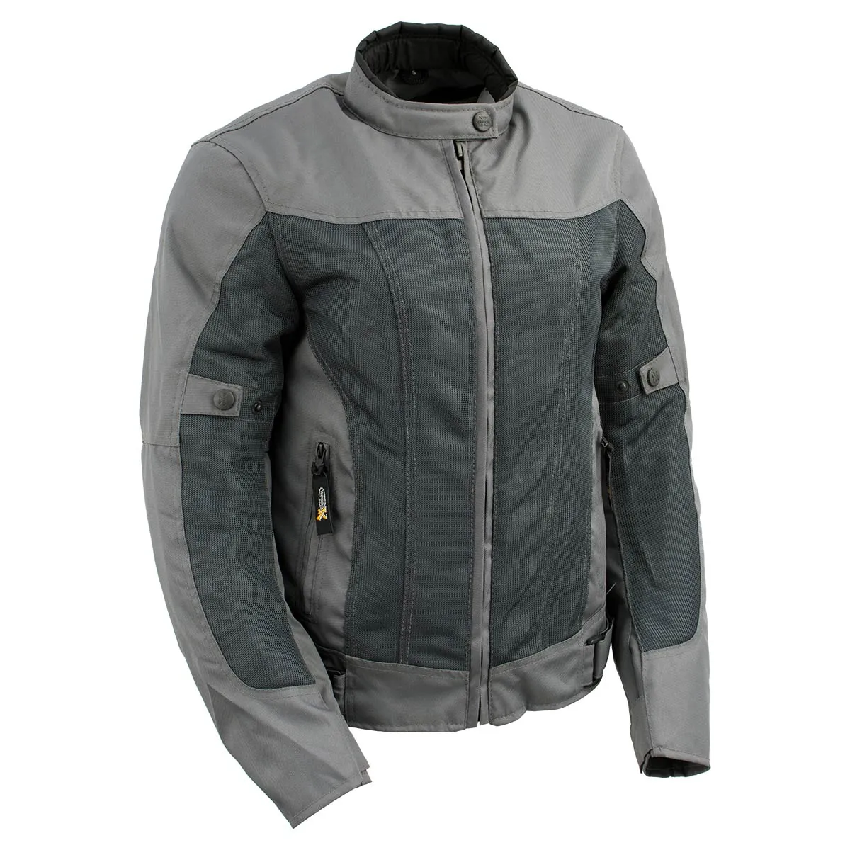 Xelement Women's Shade Grey Textile and Mesh Scooter Motorcycle Biker