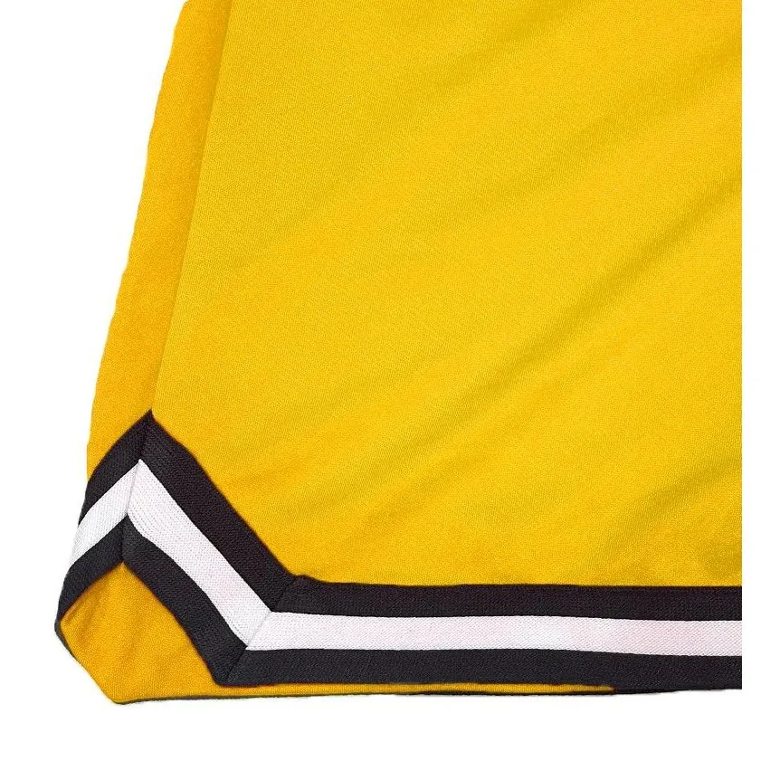 Yellow Striped Basketball Shorts